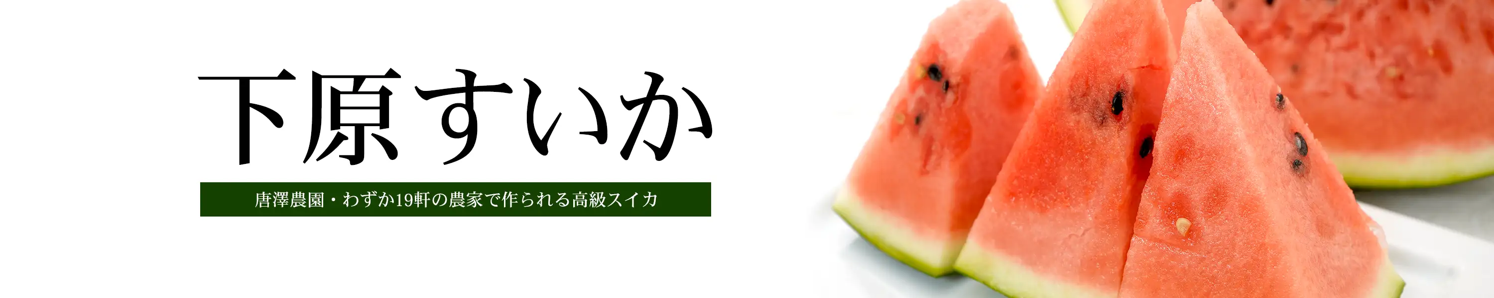 唐澤農園 わずか19軒の農家で作られる高級スイカ「下原すいか（しもはら）」