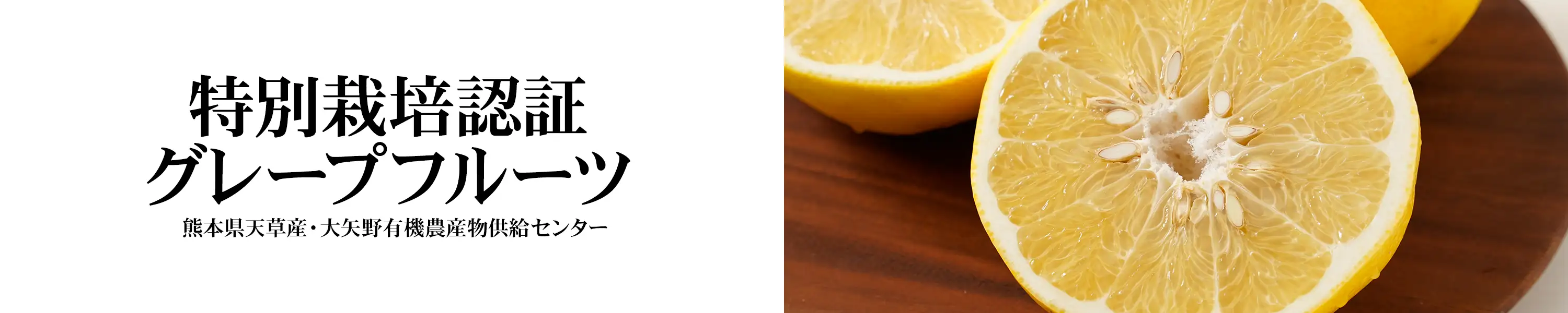 熊本県天草産・大矢野有機農産物供給センター「特別栽培認証グレープフルーツ」