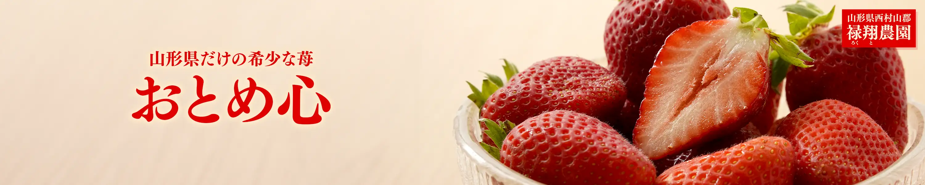 山形県でしか作られない希少な苺 山形県西村山郡・禄翔農園「おとめ心」