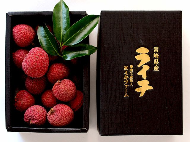 ミキファーム・宮崎県産生ライチ1kg【サイズ混載・化粧箱】 | 安心堂