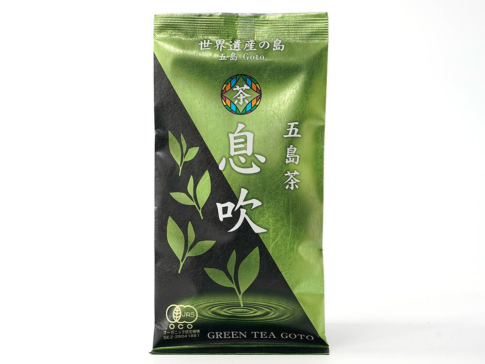 お茶っ葉島 グリーンティー五島・オーガニック五島茶息吹（80g） | 安心堂 食の