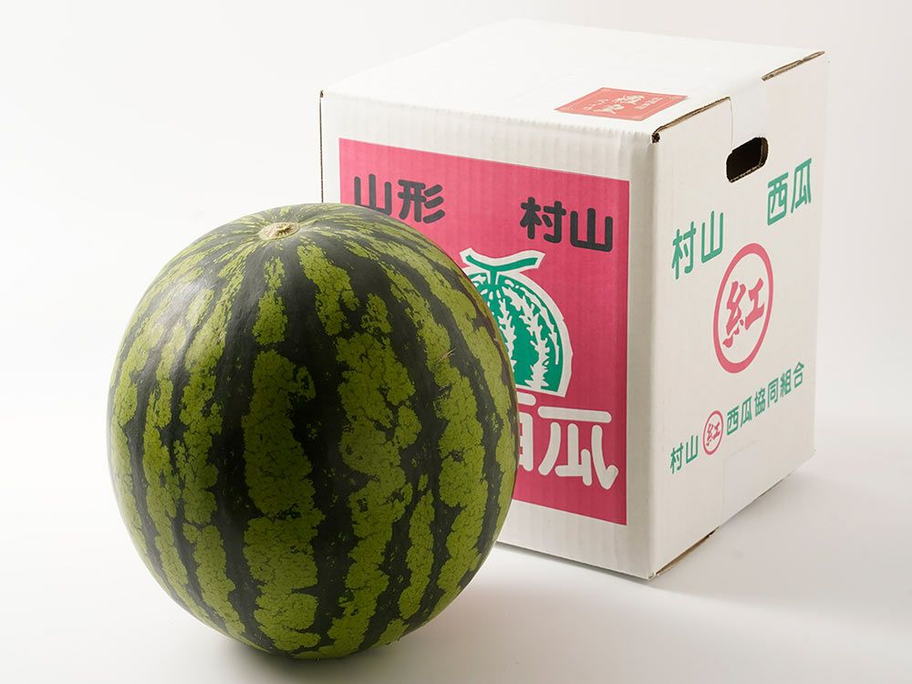 村岡農園・山形県産 羅皇スイカ（7～8kg） | 安心堂 食のSELECTネット