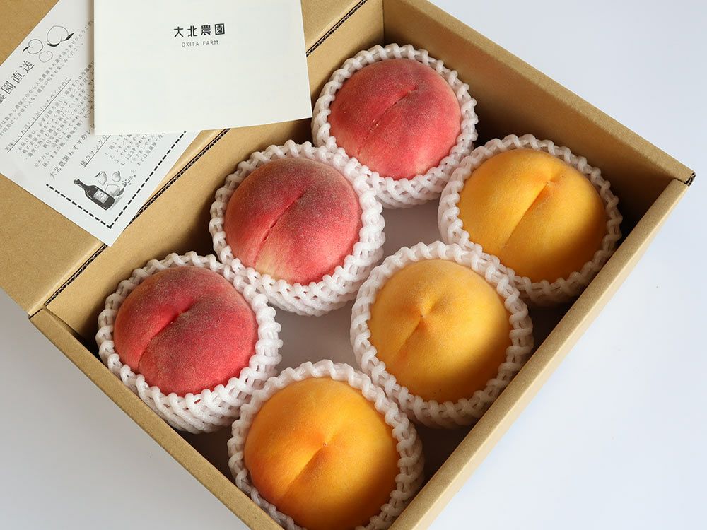 大北農園・完熟桃 珊瑚と琥珀セット（2kg） | 安心堂 食のSELECTネット